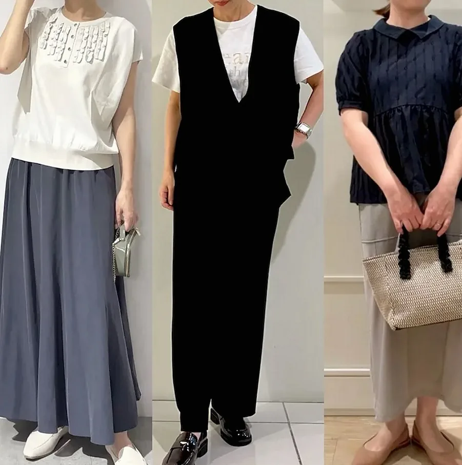 50代女性の通勤にも活躍！足もとから品よく決まる「ローファー＆パンプス」コーデ