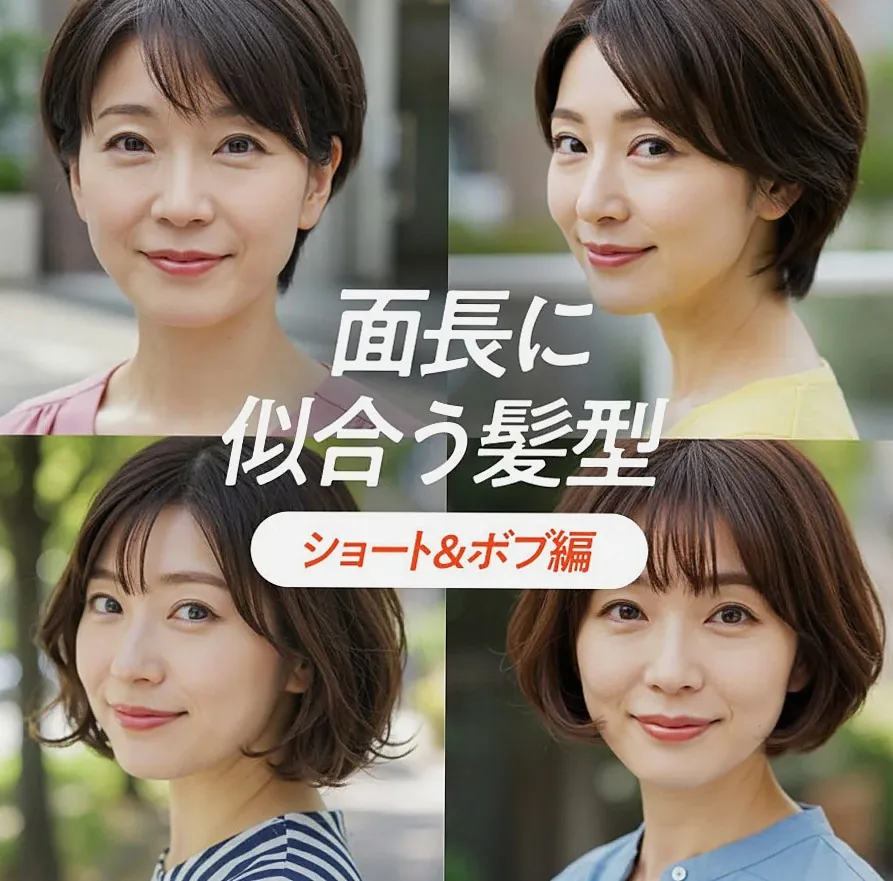 50代・面長さんにおすすめのヘアスタイル4選【ショート・ボブ編】